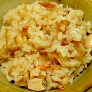 桜えびと大豆の炊き込みご飯